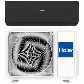 Haier Expert zwart 2,5kw inclusief standaard Installatie 